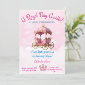 Een magische prinsessenfeestuitnodiging kaart (Staand voorkant)