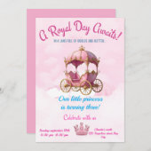 Een magische prinsessenfeestuitnodiging kaart (Voorkant / Achterkant)