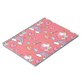 Een magische regenboog eenhoorn Gelukkig Verjaarda Notitieboek (Linkerzijde)