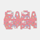 Een magische regenboog eenhoorn patroon verjaardag bedankdoosjes (Uitgevouwen)