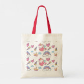 Een magische regenboog eenhoorn patroon verjaardag tote bag (Achterkant)