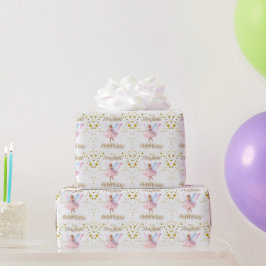 Een magische sprookjesachtige verjaardag cadeaupapier