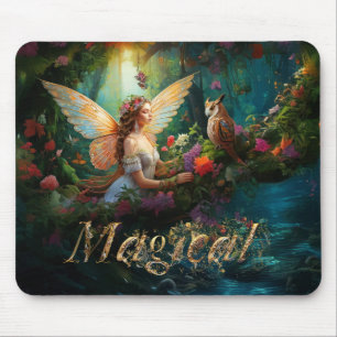 Een magische sprookjesvijver Magische decoratieve Muismat