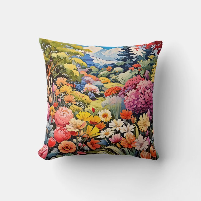 Een magische tuin kussen (Voorkant)