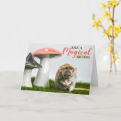 Een magische verjaardag kaart (Gele Bloem)