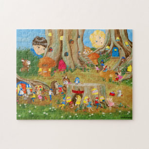 Een magische verrassingspuzzel legpuzzel