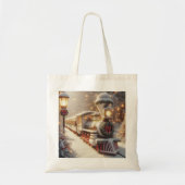 Een magische winter wonderland kersttrein tote bag (Voorkant)