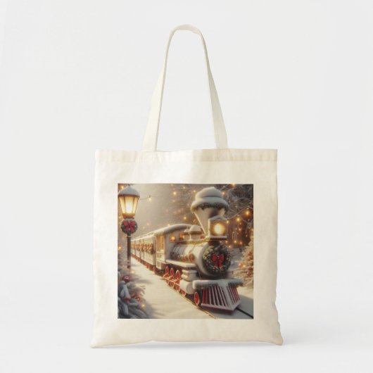 Een magische winter wonderland kersttrein tote bag (Voorkant)