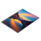 Een magische zonsondergang schilderij van het bosm notitieboek (Linkerzijde)