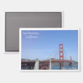 Een magneet van de Golden Gate Bridge in San Franc (Voorkant / Achterkant)