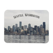 Een magneet waarop Seattle staat. (Horizontaal)
