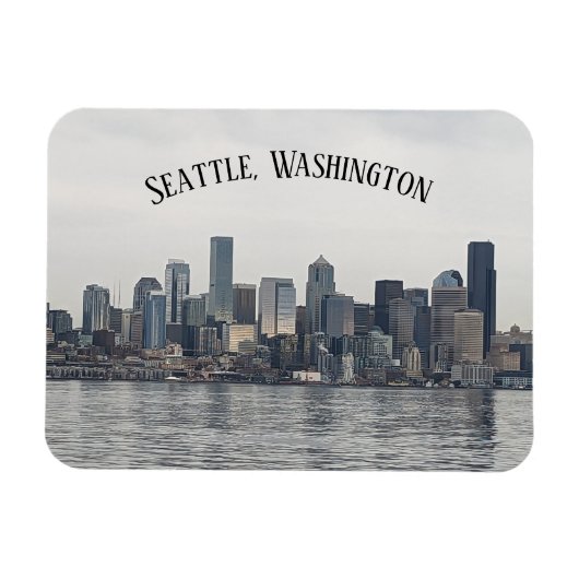 Een magneet waarop Seattle staat. (Horizontaal)