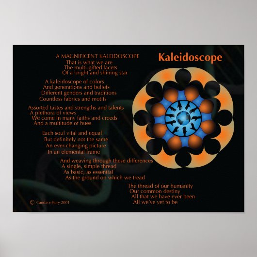 Een magnifieke Kaleidoscoop Poster (Voorkant)