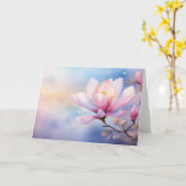 Een Magnolia bloem illustratie Kaart (Gele Bloem)