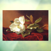 Een Magnolia op Red Velvet, beroemd schilderij Raamsticker (Vel 3)