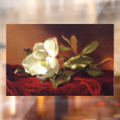Een Magnolia op Red Velvet, beroemd schilderij Raamsticker (Vel 2)