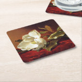 Een Magnolia op Red Velvet, Kartonnen Onderzetters (Schuin)