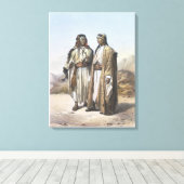 Een Mahazi en een Soualeh Bedouin, illustratie van Canvas Afdruk (Insitu (Houten vloer))
