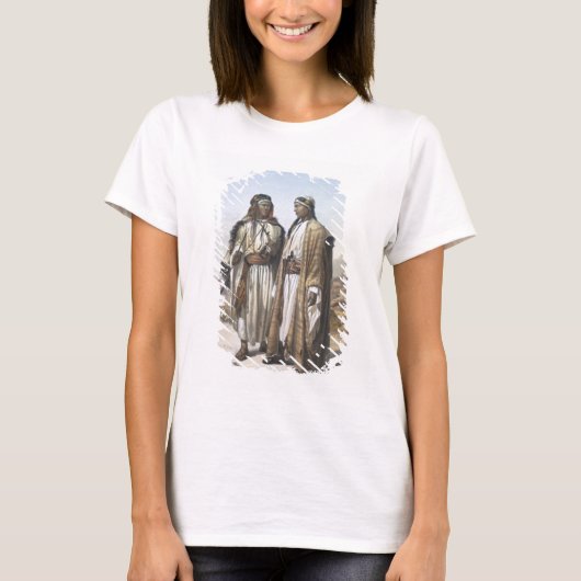 Een Mahazi en een Soualeh Bedouin, illustratie van T-shirt (Voorkant)