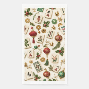 Een Mahjong Kerst  Servet