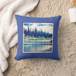 Een Majestic Canadees Wilderness Forest. Bestel nu Kussen