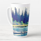 Een Majestic Canadees Wilderness Forest. Bestel nu Latte Mok (Linkerhoek)