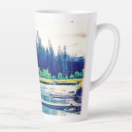 Een Majestic Canadees Wilderness Forest. Bestel nu Latte Mok (Rechts)