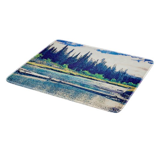 Een Majestic Canadees Wilderness Forest. Bestel nu Snijplank (Hoek)