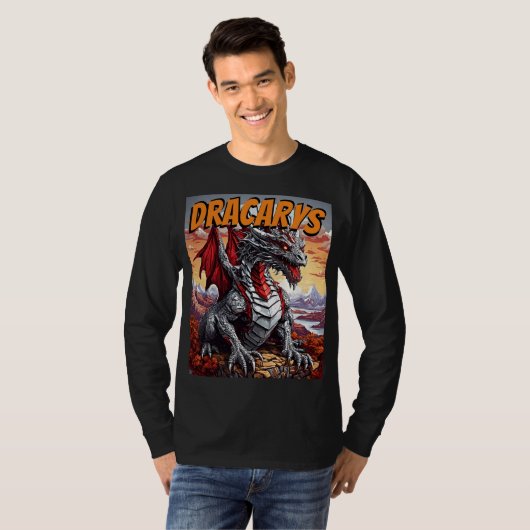 Een majestueuze draak - Dracarys T-shirt (Voorkant volledig)