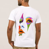 Een majestueuze regenboog strekt zich uit over de  t-shirt (Achterkant)