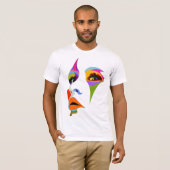 Een majestueuze regenboog strekt zich uit over de  t-shirt (Voorkant volledig)