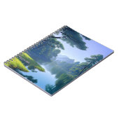 Een majestueuze rivier omgeven door een groen bos notitieboek (Linkerzijde)