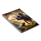 Een majestueuze volwassen Triceratops Notitieboek (Rechterzijde)