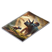 Een majestueuze volwassen Triceratops Notitieboek (Linkerzijde)