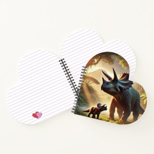 Een majestueuze volwassen Triceratops Notitieboek (Binnen)