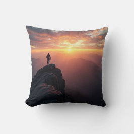 Een majestueuze zonsopgang gezien vanaf de bergtop kussen