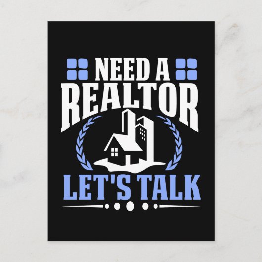 Een makelaar nodig? Laten we praten over de verkoo Briefkaart (Voorkant)