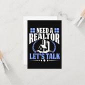 Een makelaar nodig? Laten we praten over de verkoo Kaart (Voorkant / Achterkant in situ)