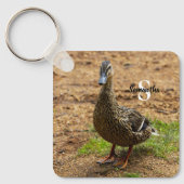 Een Mallard Duck Sleutelhanger (Voorkant)