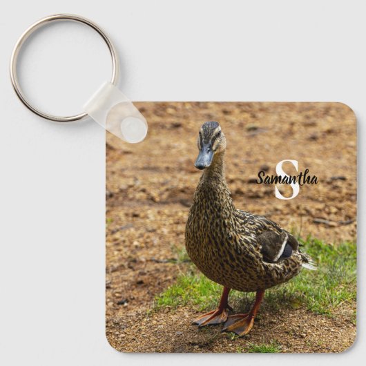 Een Mallard Duck Sleutelhanger (Voorkant)