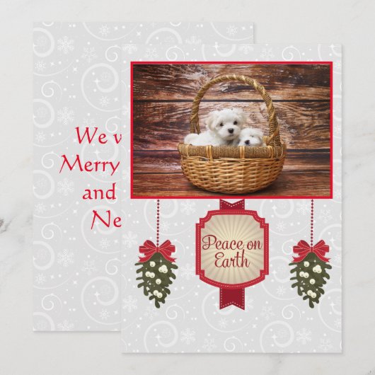 Een Maltese kerstman Feestdagenkaart (Voorkant / Achterkant)