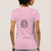 Een Maltese vrouw van de brandweerman T-shirt (Achterkant)