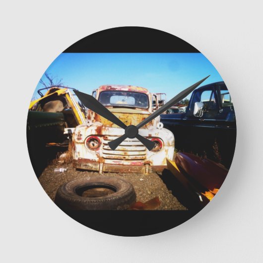 Eén Man bezonk een ander Man Ronde Klok (Voorkant)