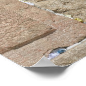 Een Man dat aan de Westerne muur bidt Poster (Hoek)