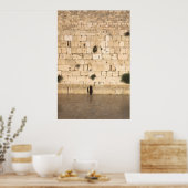Een Man dat aan de Westerne muur bidt Poster (Keuken)