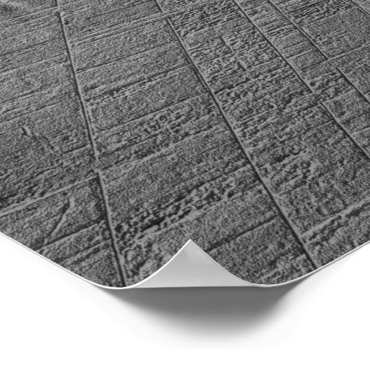 Een Man dat aan de Westerne muur bidt Poster (Hoek)