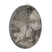 Een Man dat de benen van een ander Man opheft Dartbord (Voorkant Links)