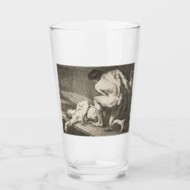 Een Man dat de benen van een ander Man opheft Glas