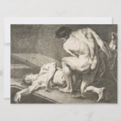 Een Man dat de benen van een ander Man opheft Kaart (Voorkant)