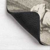 Een Man dat de benen van een ander Man opheft Muismat (Hoek)